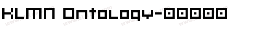 KLMN Ontology字体转换